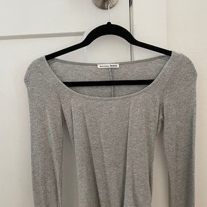 Reformation body, gray cashmere
